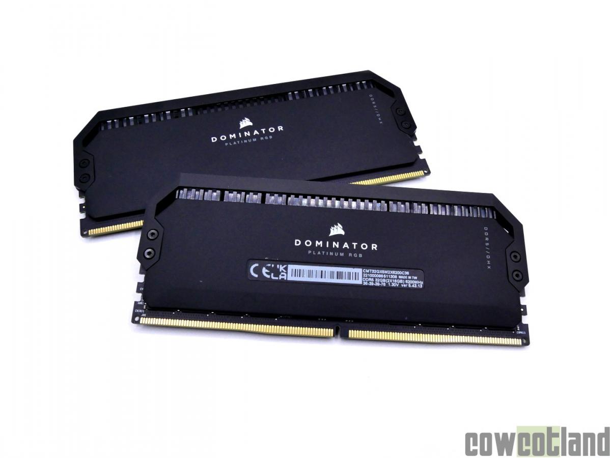 Image 48702, galerie Test DDR5 CORSAIR Dominator Platinum RGB 6200 MHz c36