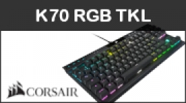 Cliquez pour agrandir Test Corsair K70 RGB TKL : des switchs optiques bienvenus !