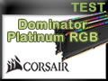 Test mmoire Corsair Dominator Platinum RGB DDR4 3200 Mhz CL14