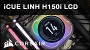 CORSAIR iCUE LINK H150i LCD, moins de câbles et plus de diodes !