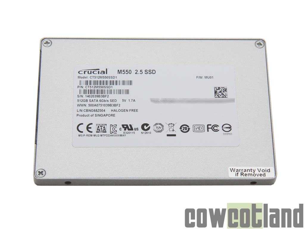 Image 22989, galerie Test SSD Crucial M550 512 Go
