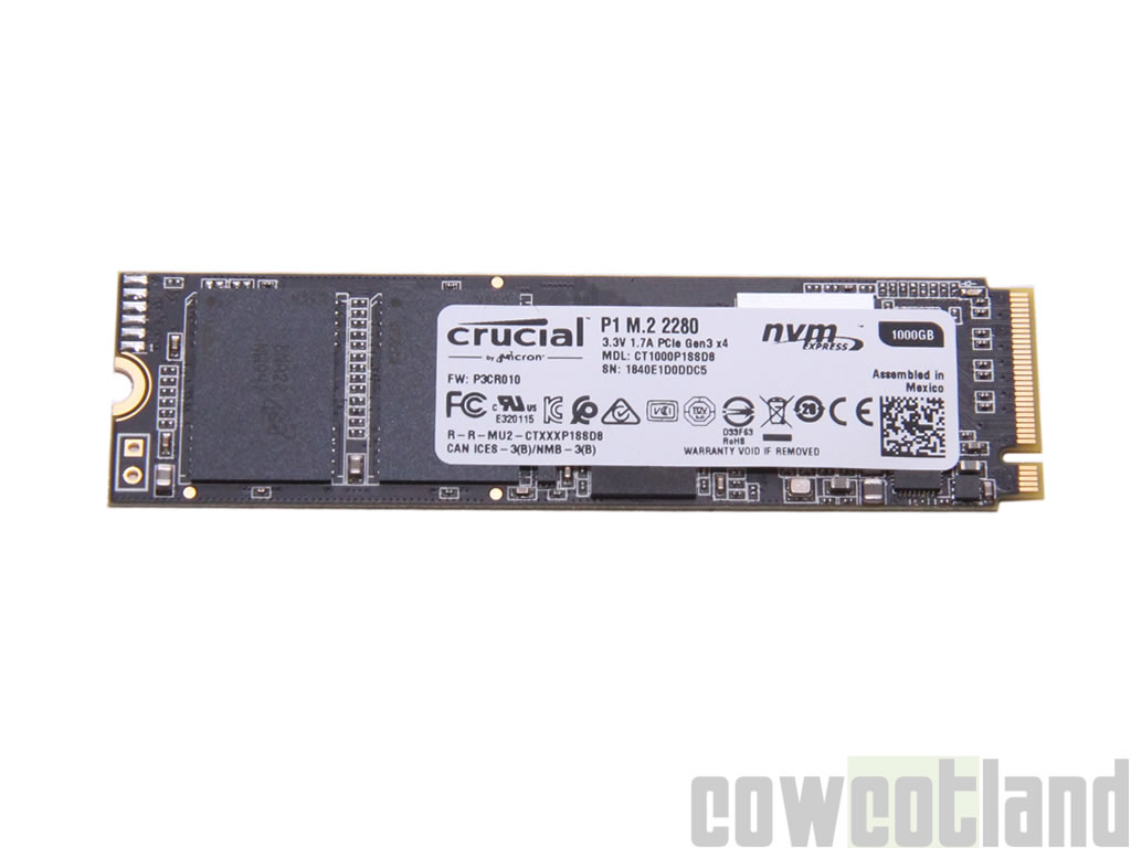 Image 37537, galerie Test SSD Crucial P1 1 To : Un premier SSD NVMe