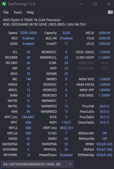 Image 54408, galerie OVERCLOCKING DDR5 partie 1 : EXPO vs OC manuel vs rglages ASUS