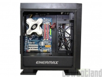 Cliquez pour agrandir Test boitier Enermax Saberay : de la brillance et RGB