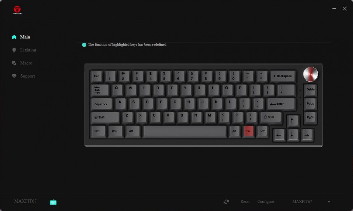 Image 50689, galerie Fantech Maxfit67 : un clavier mcanique compact, sans-fil, premium et abordable !