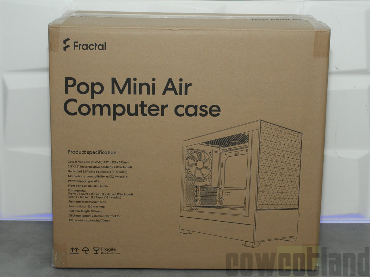 Image 49352, galerie Boitier FRACTAL Pop Mini Air : Du Micro ATX qui ne manque pas d'air