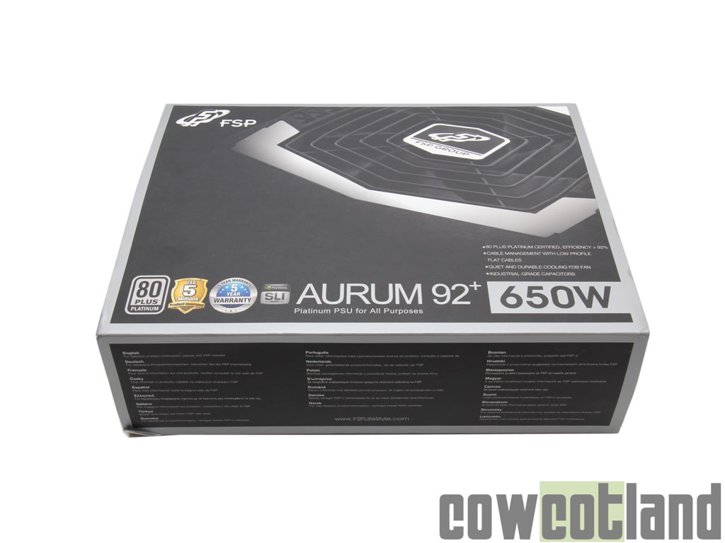 Image 24062, galerie Test alimentation FSP Aurum 92+ 650 watts