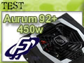 Test Alimentation FSP Aurum 92+ 450w