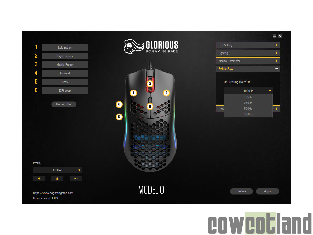 Image 40658, galerie Test souris Glorious PC Gaming Race Model O-