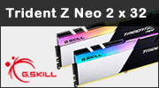 Test mémoire G.Skill Trident Z Neo : 2 x 32 Go en 3600 dans la matrice