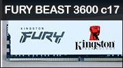 Test kit DDR4 Kingston FURY BEAST 3600 c17 2 x 8 Go