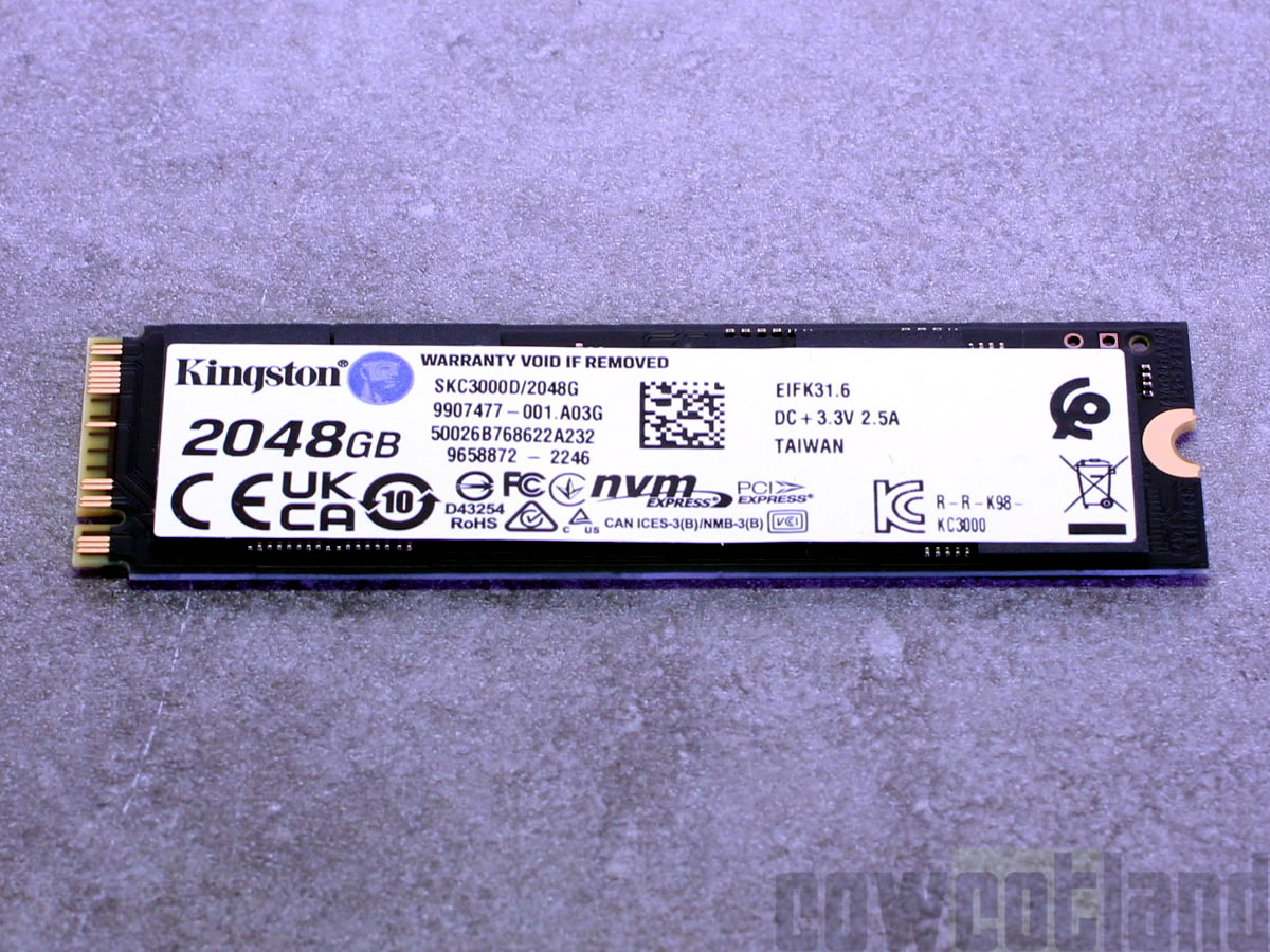 Image 53735, galerie Kingston KC3000 2 To : Du SSD qu'il envoie du lourd ?