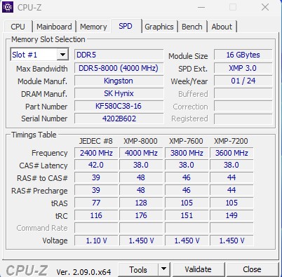 Image 67145, galerie Test mmoire DDR5 : Kingston Fury Renegade 8000 MT/s, le TOP du moment
