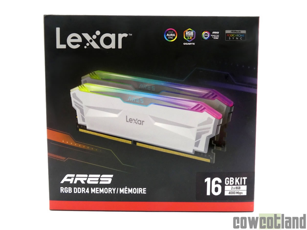 Image 47738, galerie Test mmoire Lexar Ares RGB DDR4 2 x 8 Go 4000MHz : L'excellente surprise ?