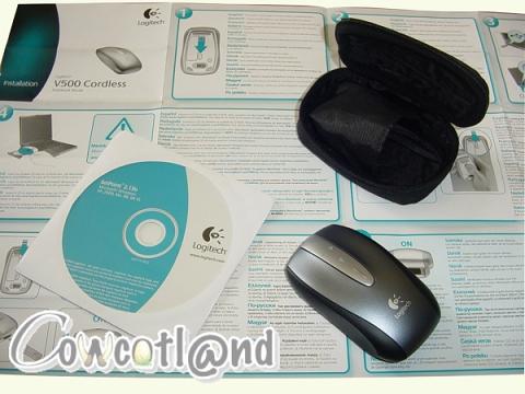 Bundle de la Logitech V500 Cordless Notebook Mouse