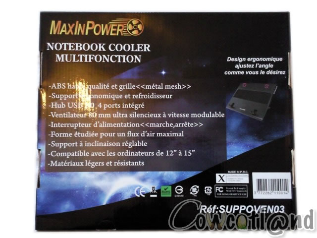 Image 6228, galerie MaxInPower Notebook Cooler Multifonction 03