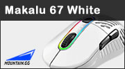 Test souris Mountain Makalu 67 White, toujours légère et bien finie, mais blanche