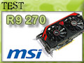 Carte graphique MSI R9 270 Gaming Carte graphique MSI R9 270 Gaming