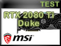 Test carte graphique MSI RTX 2080 Ti Duke