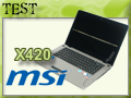 MSI X420, beau, fin, et plutt performant ?