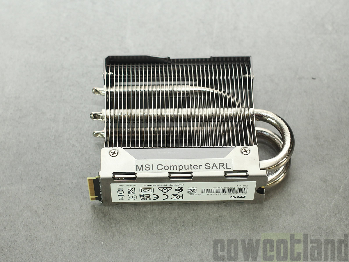 Image 66675, galerie MSI M580 FROZR : Le SSD Gen 5.0  14 Go/sec qui ne chauffe pas