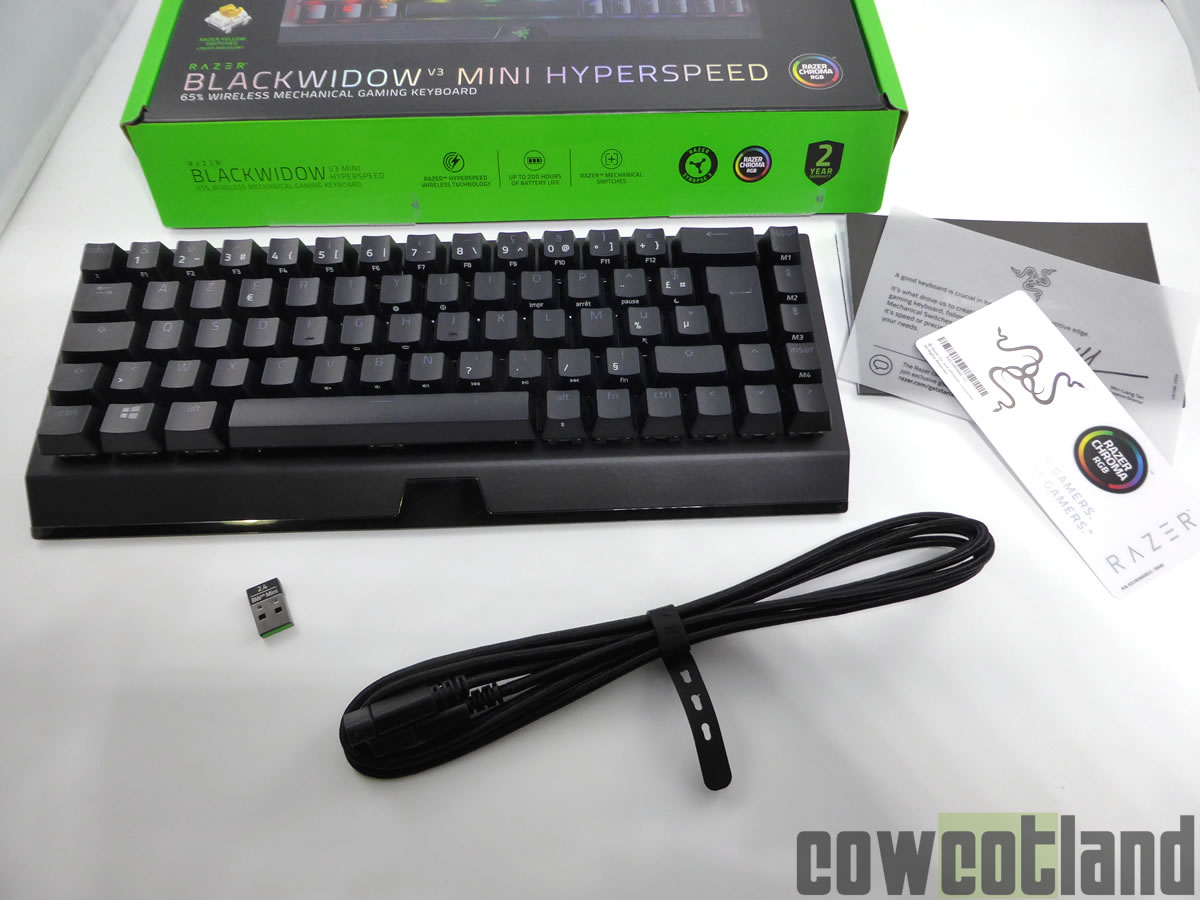 Image 45152, galerie Test clavier mcanique Razer BlackWidow V3 Mini, un clavier trs compact et sans fil