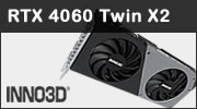 Test INNO3D GEFORCE RTX 4060 Twin X2 : une custom ingénieuse ! Test INNO3D GEFORCE RTX 4060 Twin X2 : une custom ingénieuse !