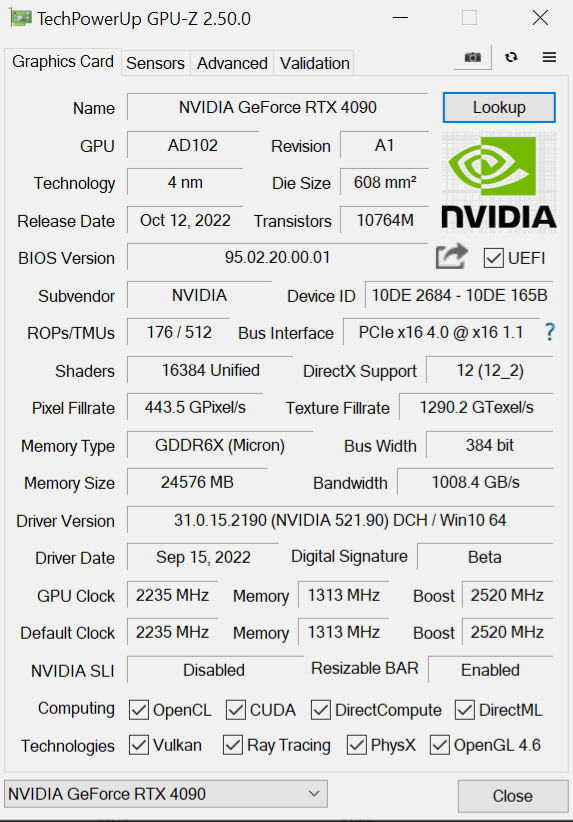 Image 51584, galerie Test NVIDIA GeForce RTX 4090 FE : le monstre vert dbarque !