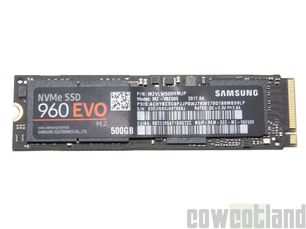 Image 33319, galerie Test SSD Samsung 960 Evo 500 Go