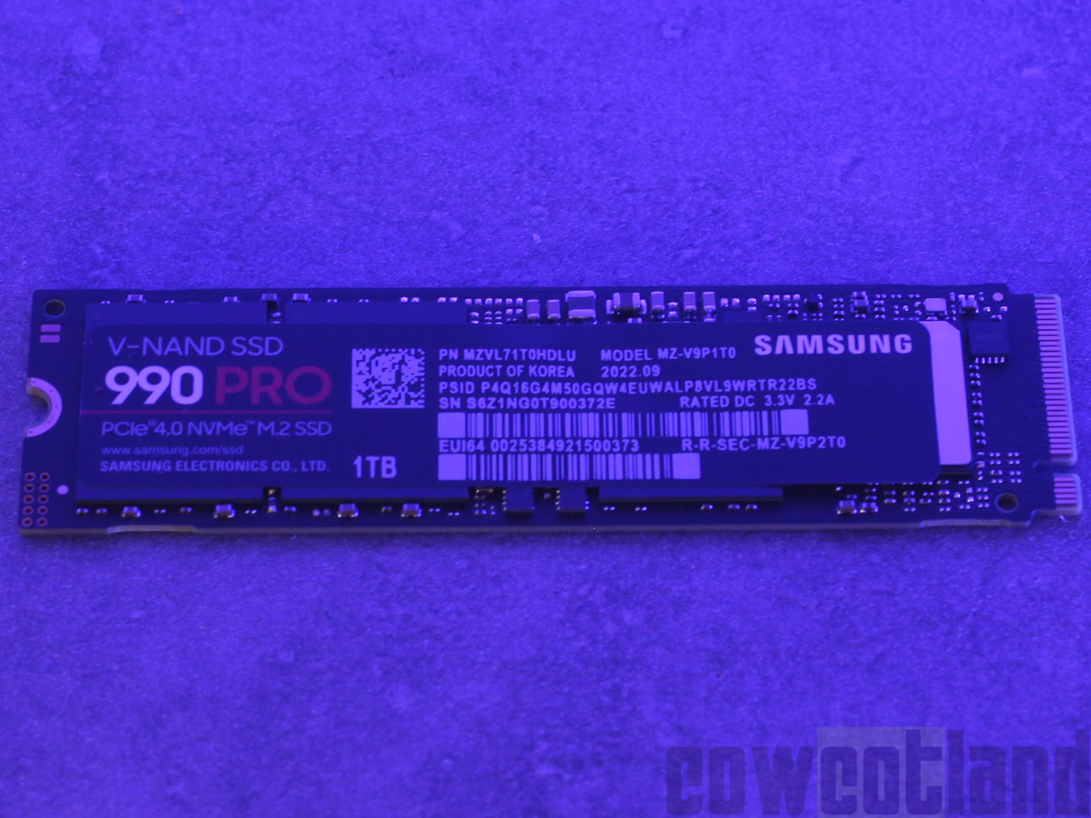 Samsung SSD 990 Pro NVMe M.2 Pcle 4.0, SSD Interne, Capacité 1 To