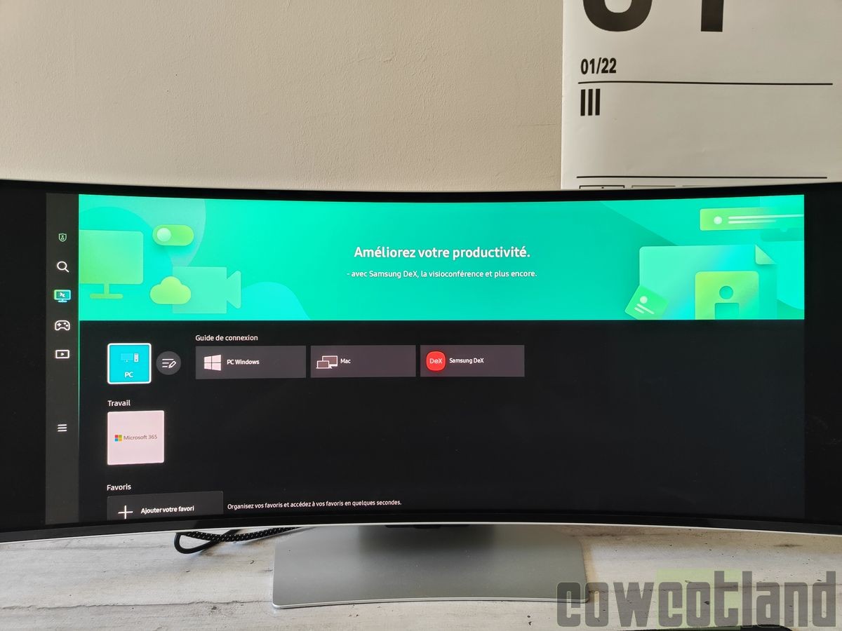 Image 60323, galerie SAMSUNG Odyssey OLED G9 : 49 pouces Curved et avec Smart Monitor !