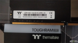 Cliquez pour agrandir Test mémoire Thermaltake TOUGHRAM RGB 4600 CL19, avec de l'overclocking