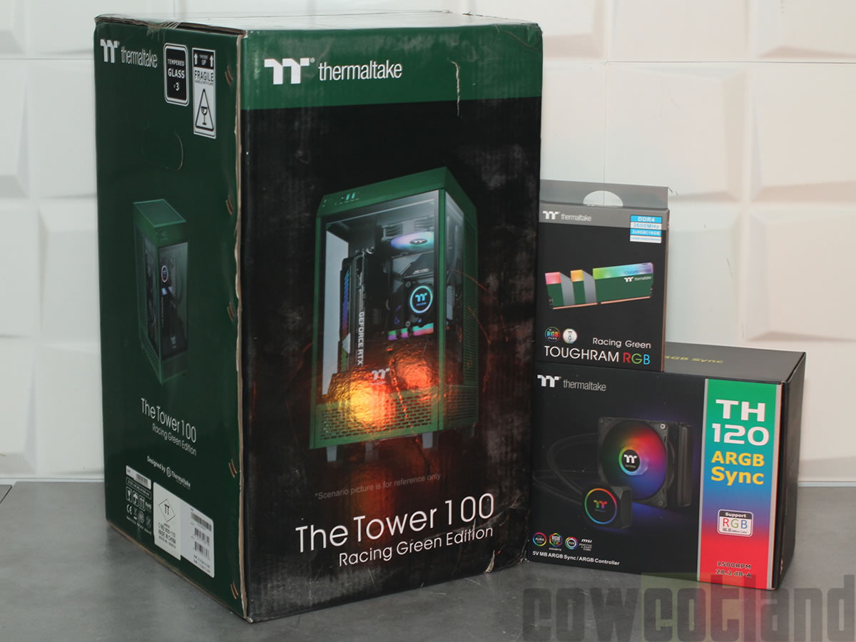 Image 46602, galerie Test boitier Thermaltake TOWER 100 RACING GREEN : So British