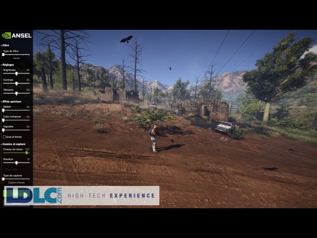 Ansel de Nvidia sur une Asus GTX 1080 Ti Strix dans Ghost Recon Wildland