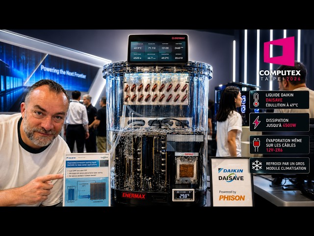 UN PC dans du liquide chez ENERMAX !!!