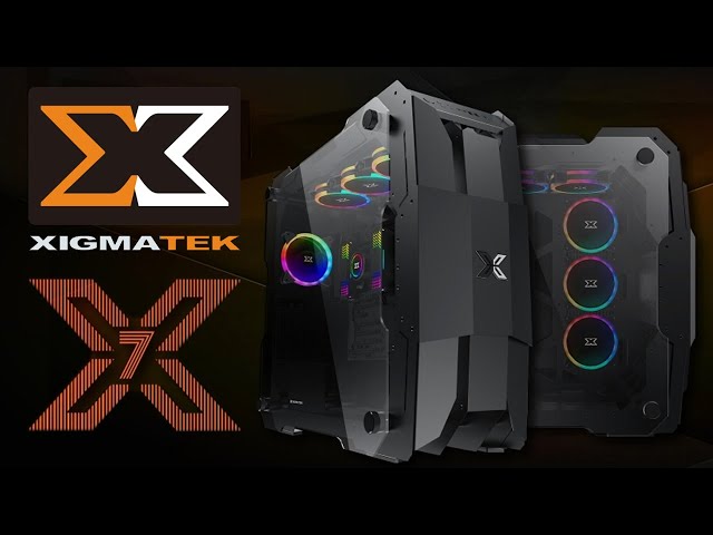 Pr�sentation boitier XIGMATEK X7 : Open Air et 7 ventilateurs arc-en-ciel