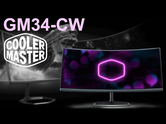 Pr�sentation �cran COOLER MASTER GM34-CW : curved, 3440 x 1440 et Freesync 2
