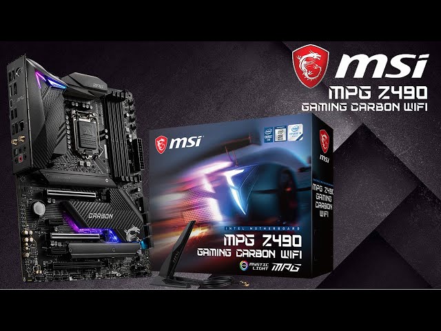 Pr�sentation carte m�re MSI MPG Z490 GAMING CARBON WIFI
