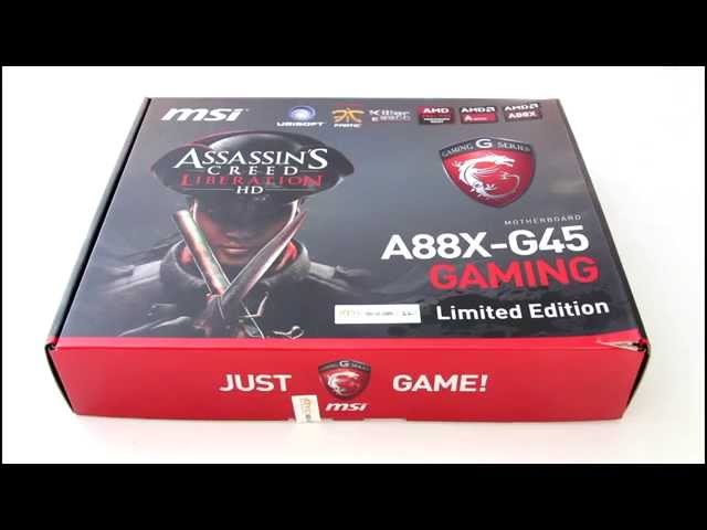 Pr�sentation carte m�re MSI A88X-G45 Gaming