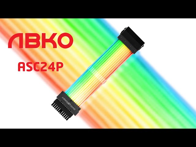 ABKONCORE ASC24P, encore plus de RGB dans ton boitier avec une rallonge ATX 20+4 !