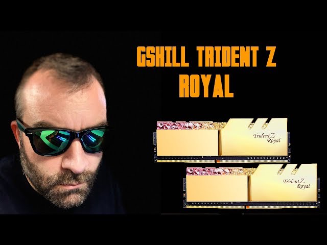 Pr�sentation m�moire DDR4 GSKILL TRIDENT Z ROYAL
