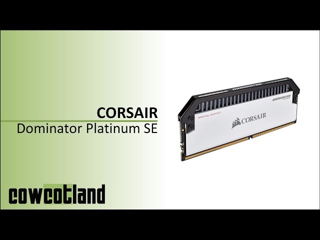 Pr�sentation m�moire DDR4 Corsair Dominator Platinum SE