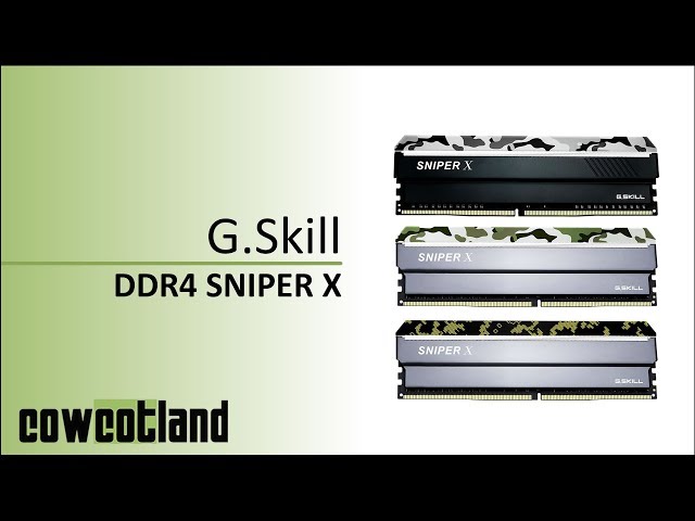 Prsentation mmoire DDR4 G.Skill Sniper X