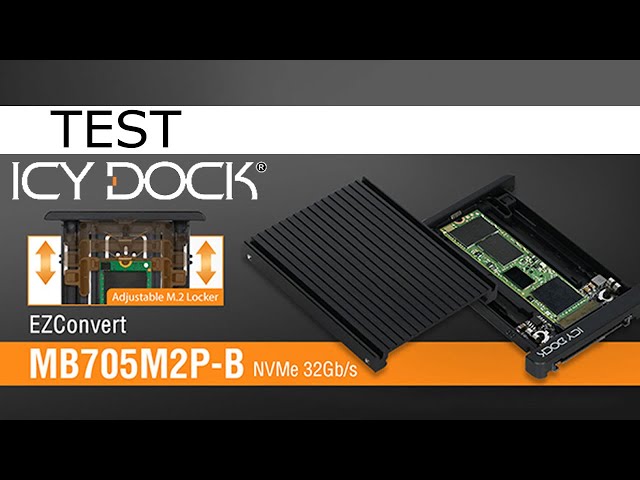 Test boitier 2.5 pouces ICYDOCK MB705MP-B : Un SSD NVMe M.2 dans un boitier U2