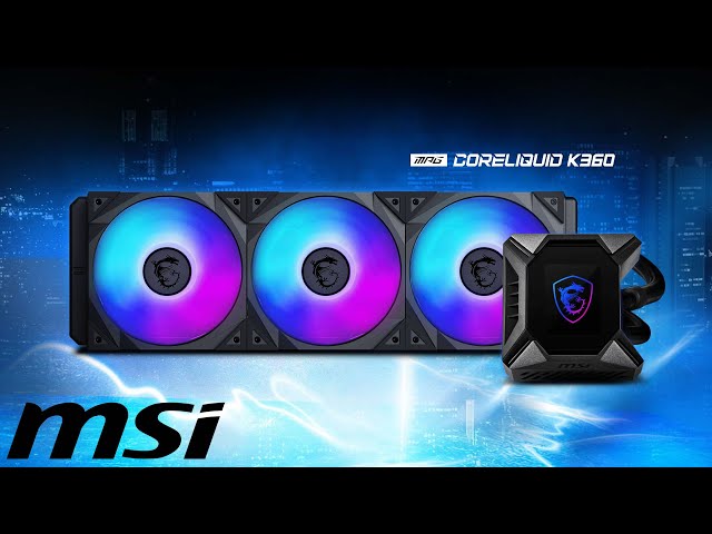 Pr�sentation MSI MPG CORELIQUID K360, un AIO avec une �norme gestion logicielle