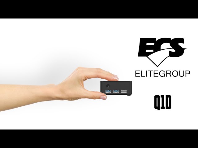 Pr�sentation Mini PC ECS LIVA Q1D : Un mini PC dans la main