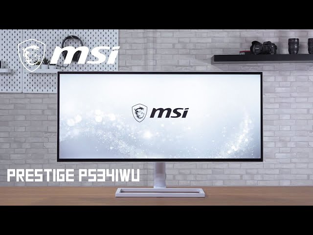 Prsentation cran MSI Prestige PS341WU