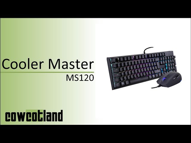 Prsentation combo clavier-souris Cooler Master Masterset MS120