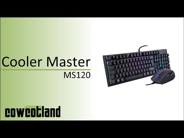Pr�sentation combo clavier-souris Cooler Master Masterset MS120