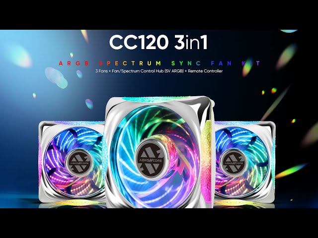 Pr�sentation ventilateurs ABKONCORE CC120, juste wow ?